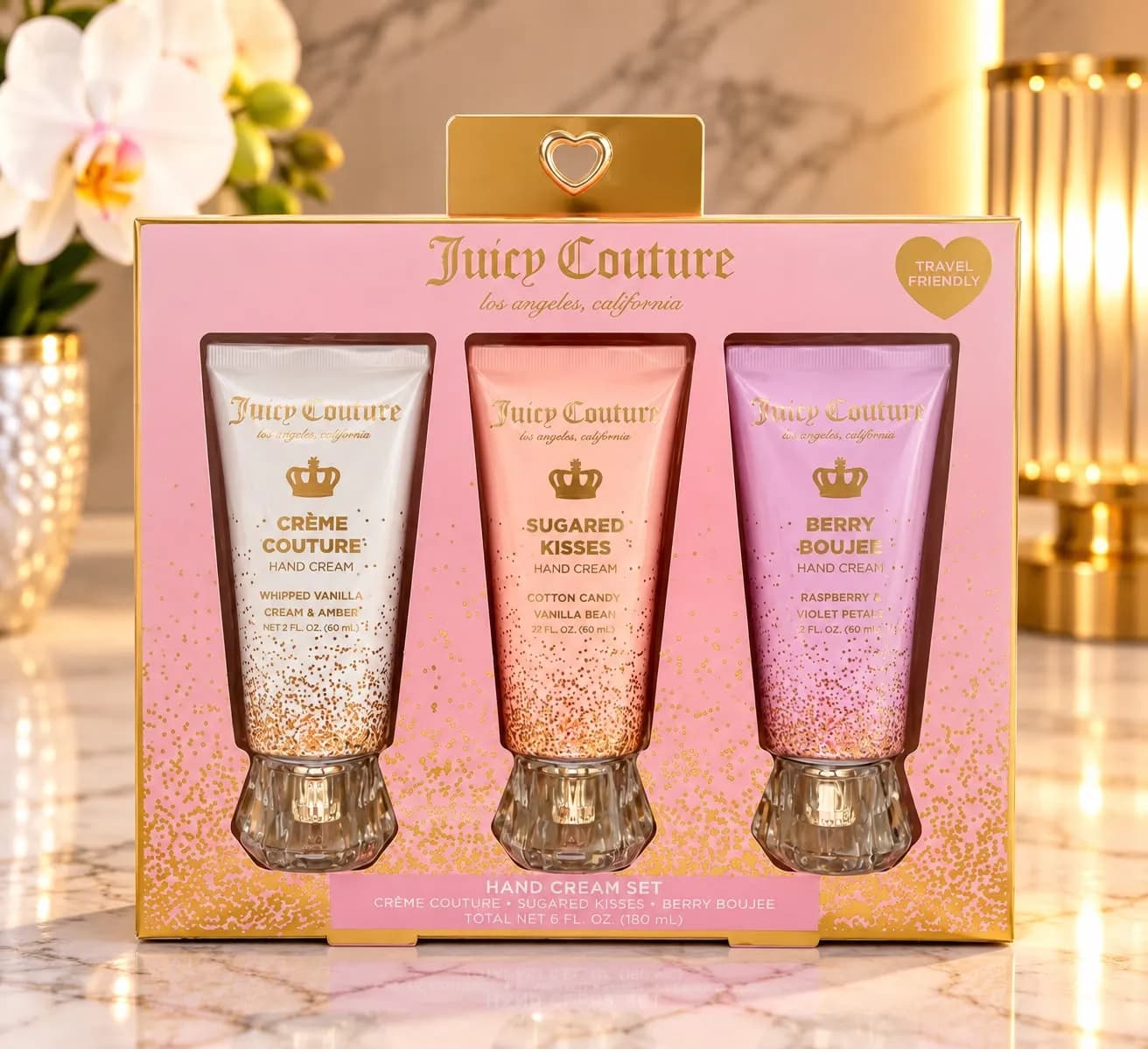 Juicy Couture – Set de 3 cremas para manos | 180 ml / 6 oz