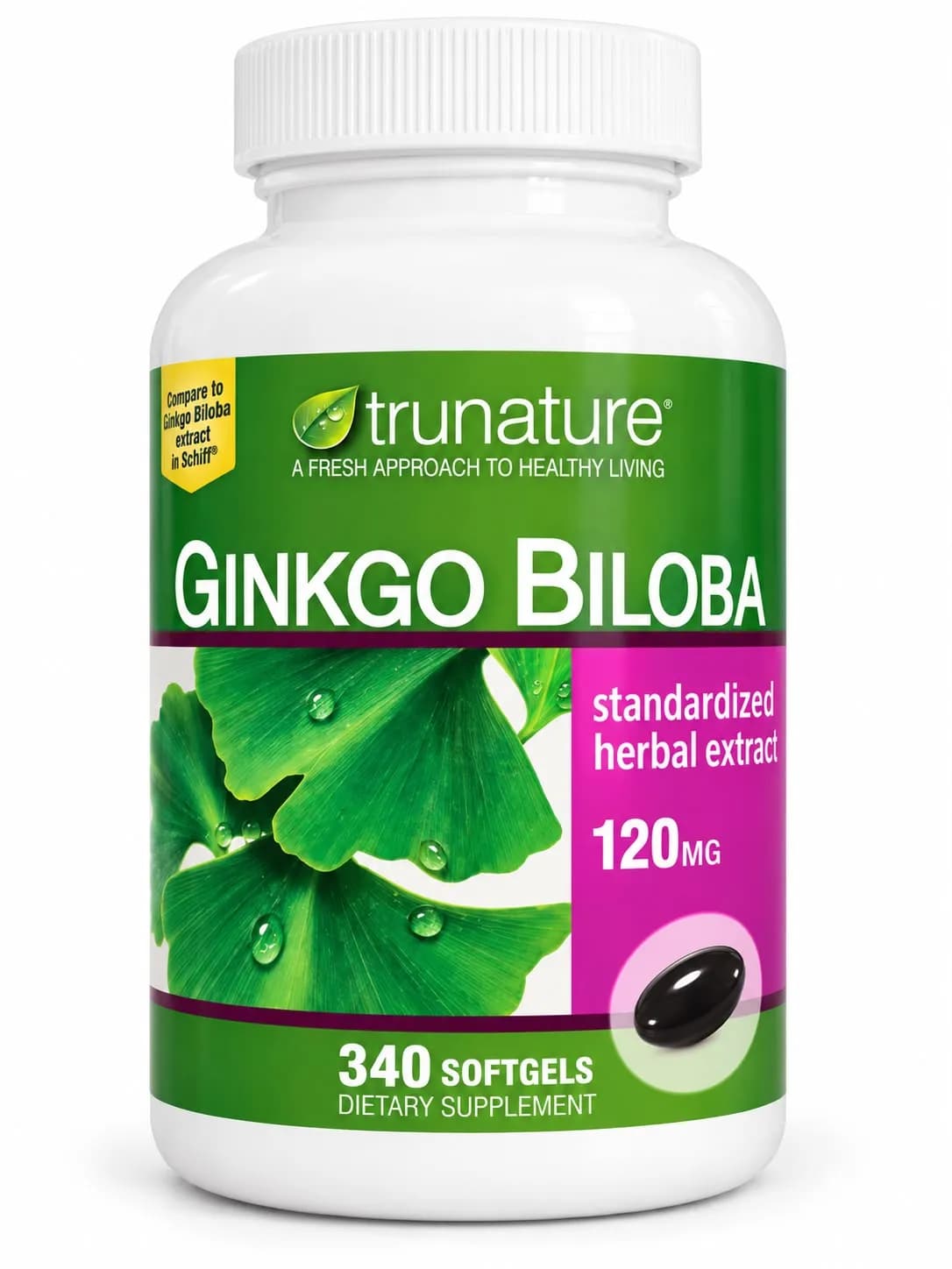 Trunature Ginkgo Biloba 340 cápsulas blandas