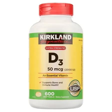 Vitamina D3 50 mcg (2000 UI) – Kirkland Signature