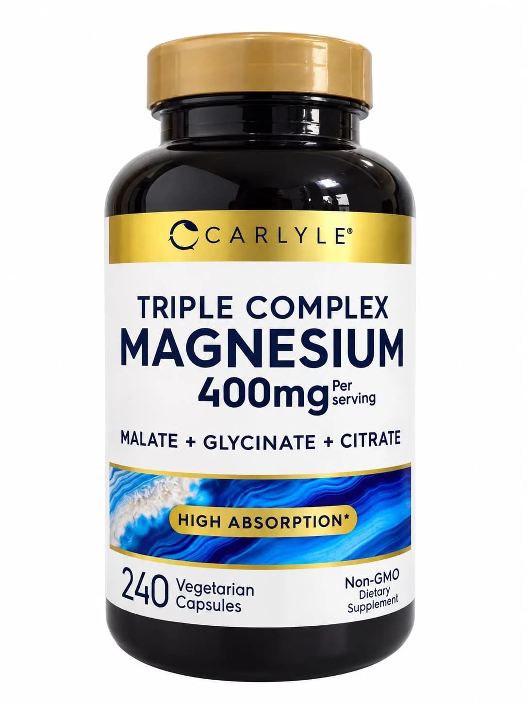 Triple Complex Magnesium – Carlyle – 400 mg – 240 Cápsulas