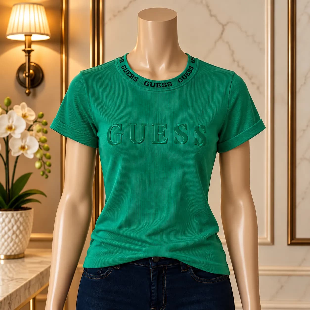 Blusa  Guess para Dama – Verde Esmeralda