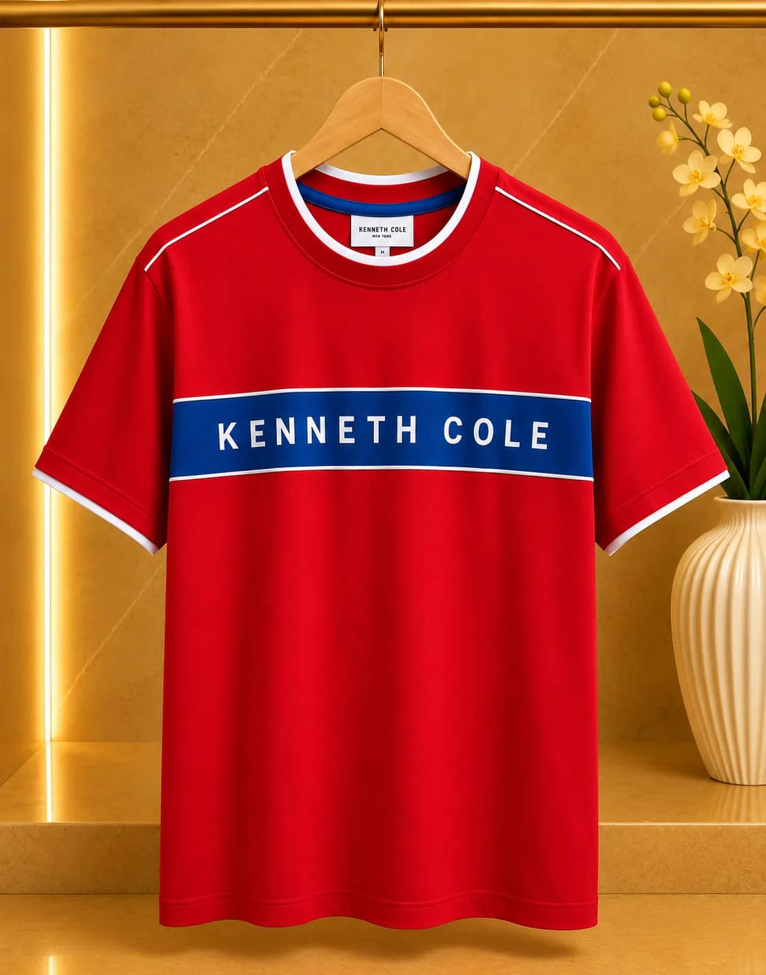 Playera Kenneth Cole New York con detalle deportivo