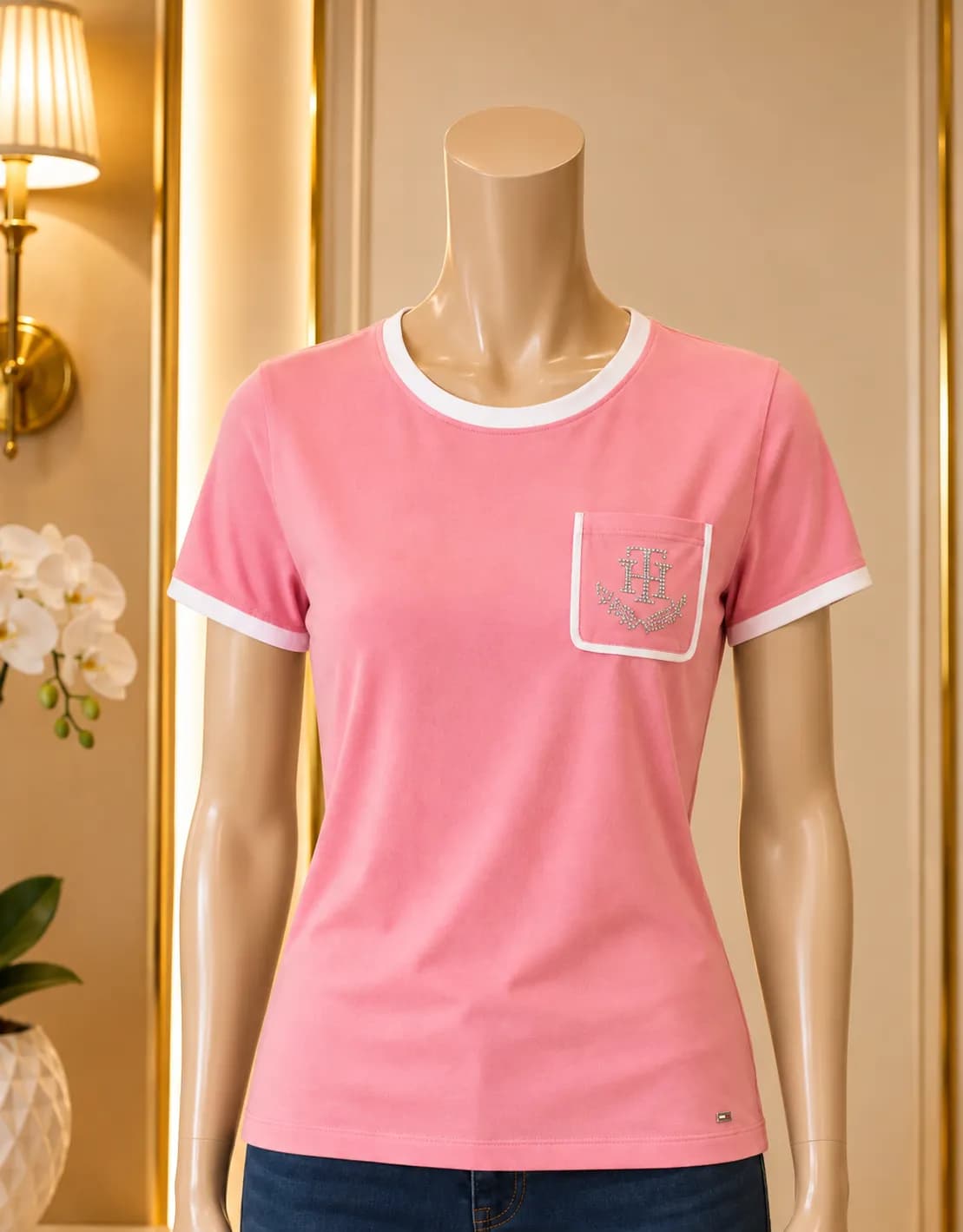 Blusa  Tommy Hilfiger  Para  Dama con Bolsillo y Logo TH