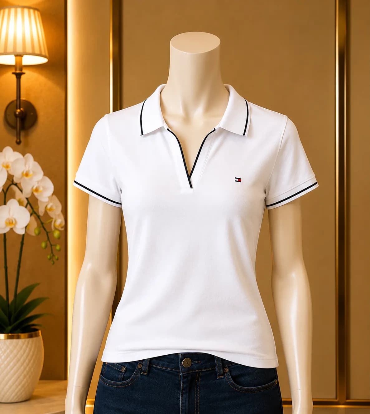 Blusa Tommy Hilfiger de Línea Clásica