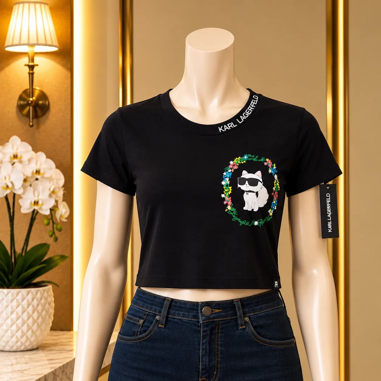 Blusa Karl Lagerfeld Encanto Felino