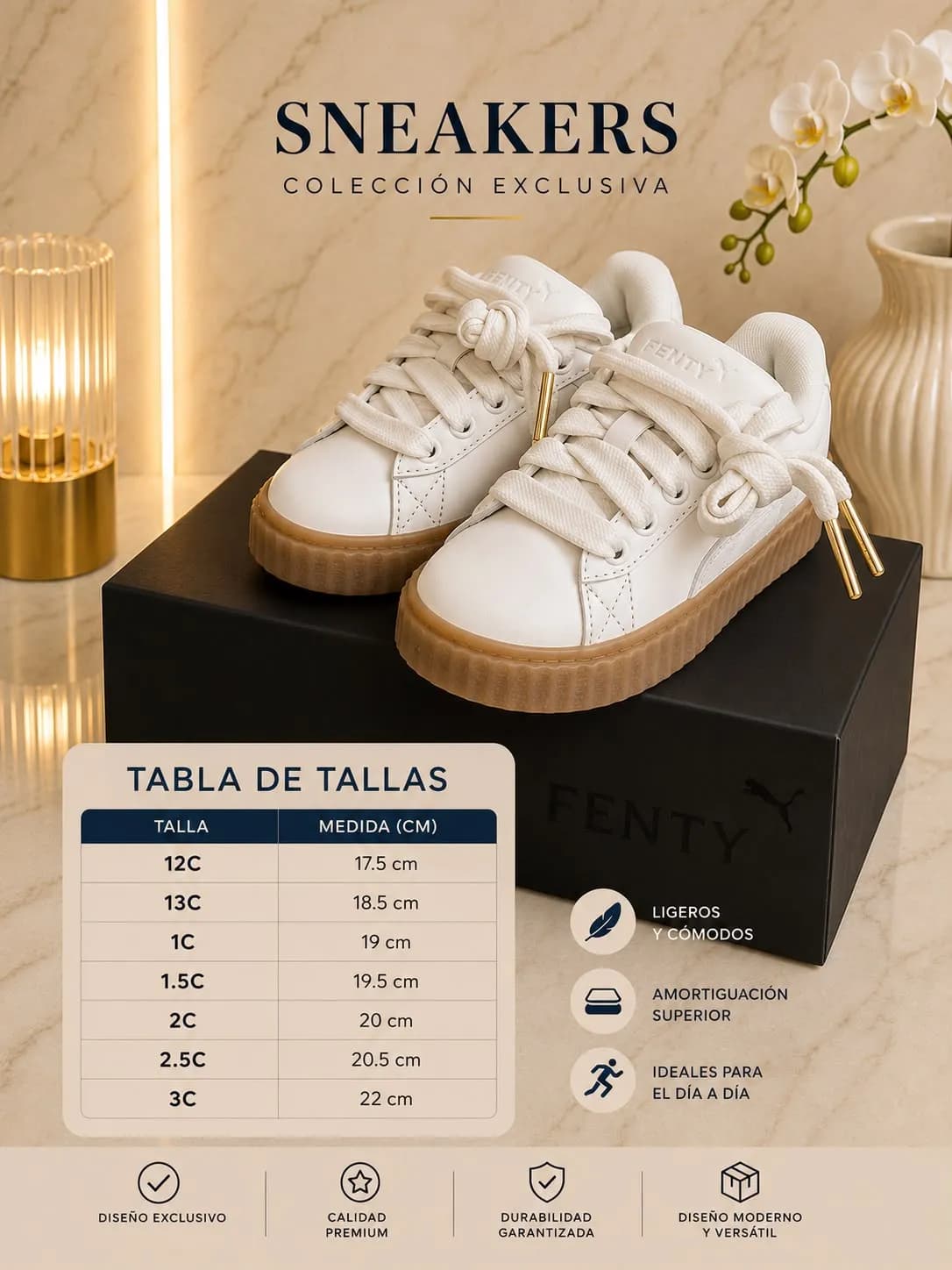 Tenis Puma Fenty Color Blanco