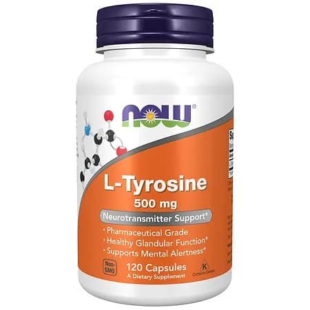 Now Foods: Soporte de neurotransmisores L-tirosina 500 mg, 120 cápsulas