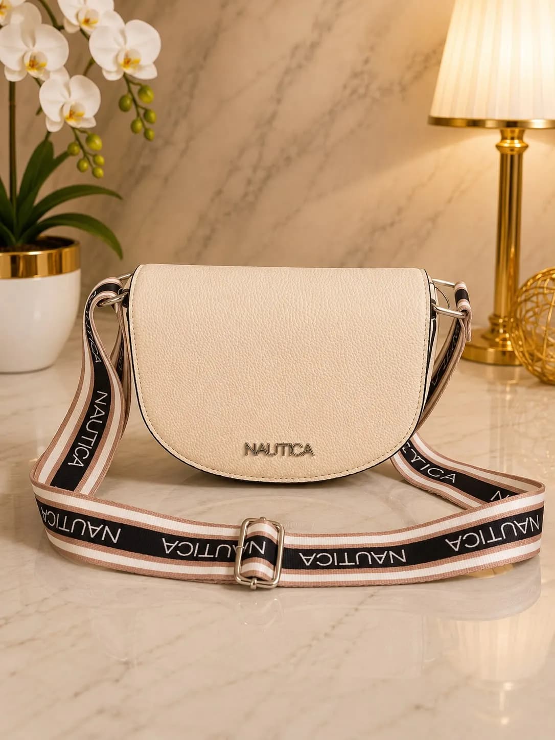 Crossbody Blanco Nautica Strap Deportivo