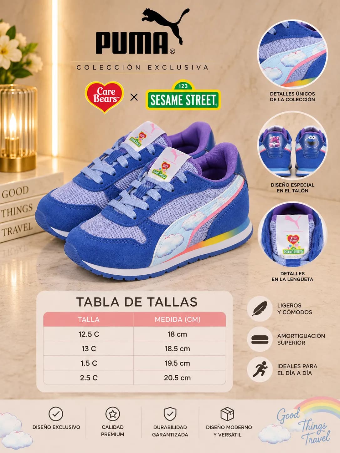 PUMA x Care Bears x Sesame Street – Tenis Unisex
