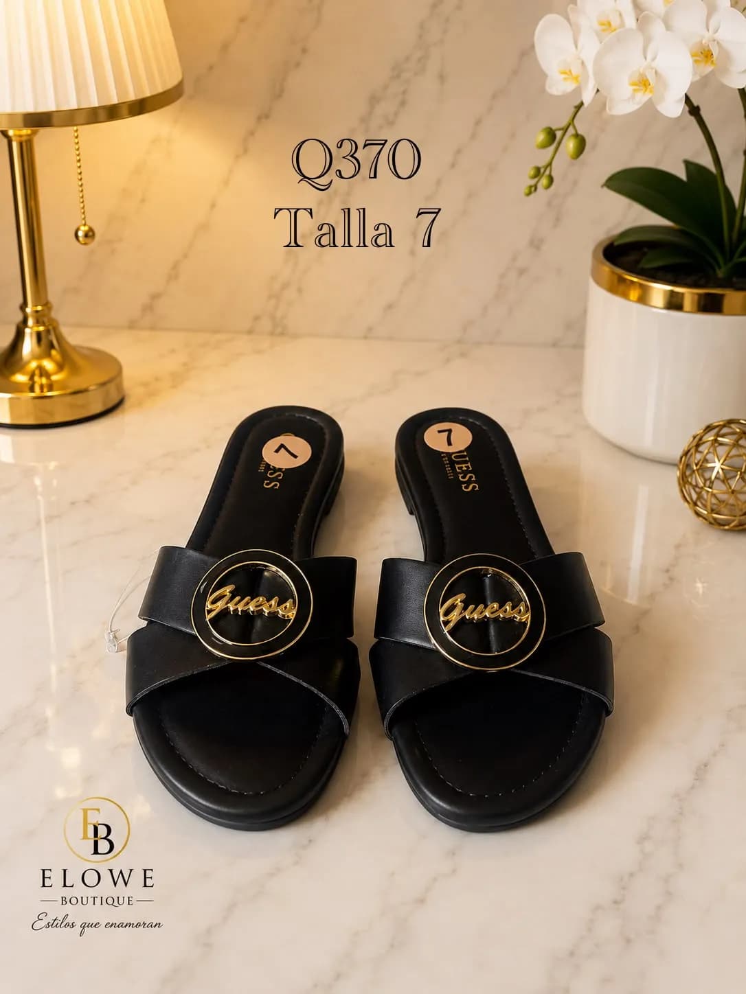 Sandalias Guess con hebilla dorada – Guess